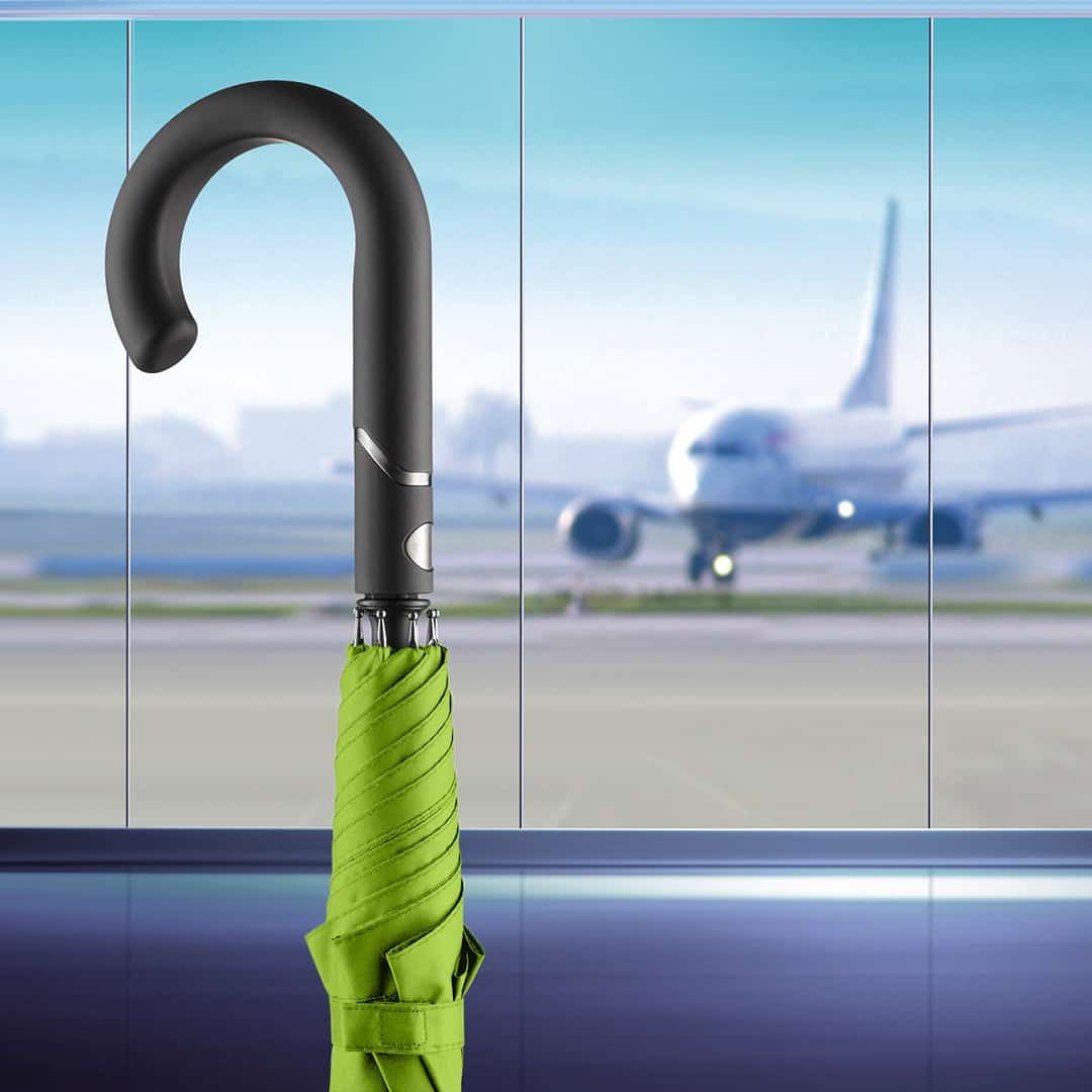 Limette image stockschirm fare fibertec ac windsicher rundhaken leicht